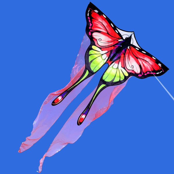 Golden Butterfly Design Kites - Colorful Outdoor Work Kite with Long Tails - Children's Outdoor Toys