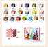 FXLYNAF 84-Piece 0.8in Set, Magnetic Blocks, Build Prince&Princess Magnet Game Stacking Building Blocks Cubes Magnets