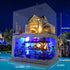 Miniature House Kit, DIY Mini House for Adults, Doll House Kit, Holidays in Hawaii