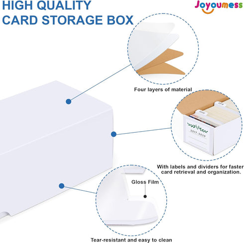 Trading Card Storage Box with Dividers, Cardboard Organizer Box for Baseball, Sports, Game Collection, Pack of 3