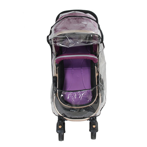 Waterproof Stroller Rain Cover, Transparent Pram Rain Cover, Foldable for Baby Stroller