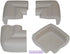 KidKusion Jumbo Corner Cushion, 4 Pack, Taupe | Made in USA | Furniture and Corner Protector
