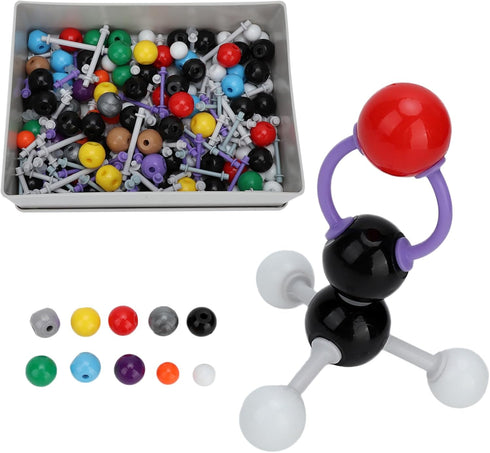 267 Pcs Organic Chemistry Molecular Model Set, Inorganic Structure Kit for Students with 116 Atom Models & 150 Links