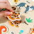 3 4 5 5PCS GRINNNIE Wooden Puzzles for Toddlers Years Old, Montessori Toddler Toys Peg Puzzles with Knob - Number