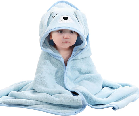 Febvao Baby Hooded Towels,31 x 31 in Baby Washcloths, Infant Super Soft Baby