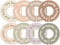 cephira Baby Closet Dividers for Clothes Earth Tone Round Baby Clothes Dividers for