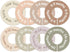 cephira Baby Closet Dividers for Clothes Earth Tone Round Baby Clothes Dividers for