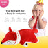 Stuffed Fox Animal Plush Toy, 20 Inches Red Large Soft Cuddly Pillow Cushion for Kids Room Decor