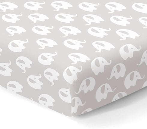 100% Organic Cotton Fitted Sheets for Standard Crib and Toddler Mattresses/Pads 28