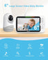 Blemil 6" 35-Hrs 2-Way 1000ft Upgrade Video Baby Monitor with Camera and Audio Large Screen, Battery, No WiFi Baby