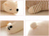 MMTTAO 20 Inch 20Inches Stuffed Polar Bear Animal Plush Toy Large White Sleeping Bear Animal Stuff Soft Plushies Cute