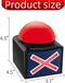 2 Pieces Game Show Button Box with Lights and Alarms for Trivia Quiz Master