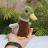 Cute Mallard Duck Plush Stuffed Animal, 5.5 Inch Lifelike Green Duck Plushie Toy for Kids Birthday Gifts