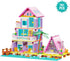 8+, Set 791pcs MindBox Girl Beach House Building Blocks Toys for Girls Age Seaside Villa Friends Building with Light