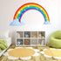 Rainbow Wall Decals with Clouds, Peel and Stick Removable Wall Stickers for Kids Nursery, 28.7 x 15.7 Inch