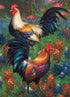 Cobble Hill 1000 Piece Puzzle - Roosters - Sample Poster Included