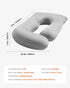 VEVOR Pregnancy Pillow, G-Shaped Maternity Pillow for Sleeping, Full-Body Support Pillow with Removable & Washable