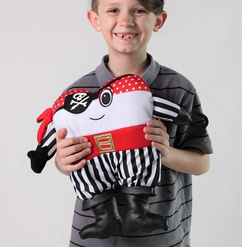 Plush Pirate Booty Tooth Fairy Pillow with Pocket, 11"