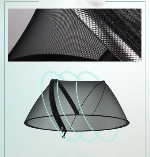2 in 1 Net Baby Stroller Sun Shades with Zipper Window, Universal Mesh Travel Cover for Outdoor Walking, Beach