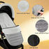 HKSICHENGKEJI 2 1 in Baby Stroller Cushion Bunting Bag Removable Windproof Footmuff Toddler Warm Pushchair Seat Mat