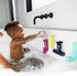 Boon Pipes Toddler Bath Toys - Multicolored Building Toys with Suction Cups, 5 Count for Kids Ages 12 Months and Up