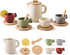 Enchanting Wooden Tea Party Set - Silicone Teapot, Cups & Carrying Scoop