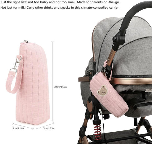 Generic Insulated Baby Bottle Bag,Baby Bottle Carrier, Babyy Bottlle Cooler Bag,Portable Tote For Breast Milk Storage