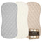 LUZZOR Changing Pad Liners 3 Pack Waterproof, Soft, Absorbent, Non-Slip, Machine Washable, Reusable