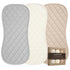 LUZZOR Changing Pad Liners 3 Pack Waterproof, Soft, Absorbent, Non-Slip, Machine Washable, Reusable