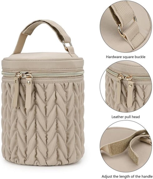 KKTAPOS Breastmilk Cooler Bag, Baby Insulated Bottle Bags, Bottle Cooler Bags Tote On The Go, for Nursing Mom Daycare