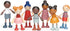Humming Set 3+ Tender Leaf Toys - Bird Doll Family - Multicultural Wooden Dolls House Family with Flexible Arms