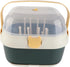 Greensen Baby Bottle Storage Box, Plastic Drying Rack with Space-Saving Design for