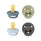 BIBS Pacifiers - Colour 4-Pack | BPA Free Baby Pacifier | Round