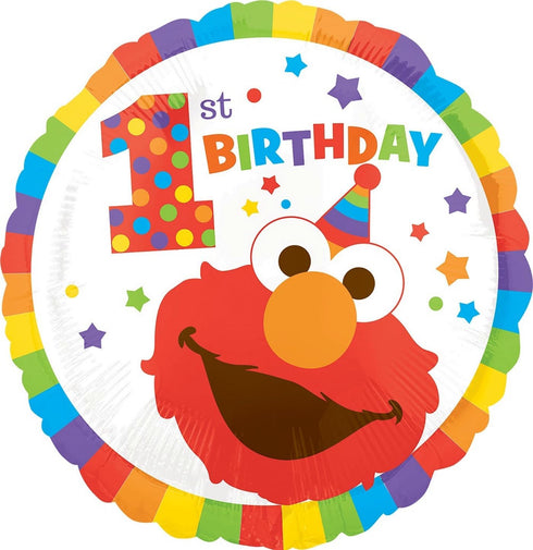 Anagram Party Supplies 1st Birthday Balloon Bouquet - Cookie Monster, Elmo and Friends