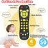 Baby Remote Control Toy, Realistic Toddler TV Remote with Light & Sound, Educational Musical Gift for 6M+ (Black)