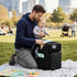 LORADI Dad Diaper Bag with Insulated Pockets, Stroller Clips and Luggage Sleeve for Travel, Large Tactical Diaper Bag