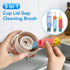 Dovciua 3 1 Set, in Cup Lid Cleaning Brush Multifunctional Bottle Gap Cleaner, Silicone Cup Lid Gap Cleaning Brush