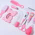 Pineeseatile Set 13 PCS/Set, Baby Healthcare and Grooming Kit Baby Nasal Aspirator Nail Clipper Hairbrush Newborn Daily
