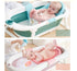 ALEDLE-LIFE 0-18 Breathable Mesh Newborn Baby Bath Mat Baby Tub Pillow Adjustable Non-Slip Bath Seat Pad Bath Cushion