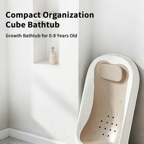 Generic Kids Bath Tub - Infant Soaking Tub, Lightweight Space Saving Basin with Quick Drain Outlet Non Slip Base