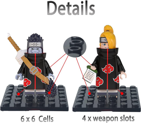 SHIYIJIA Collectibles(12PCS) Minifigures Acrylic Display Case Action Figure Building Block Display Box