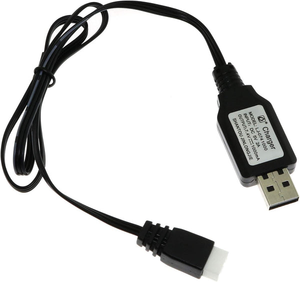 1-Pack XH-3P Balance 7.4V 1A Lipo Battery USB Charger Cable for RC Quadcopter FPV Drone Parts