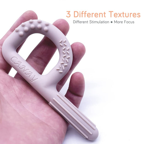 Xtra Tough Hand-Held Sensory Chew Toys for Autistic Children - 3 Pack Chew Sticks for Teething & Oral Motor Stimulation