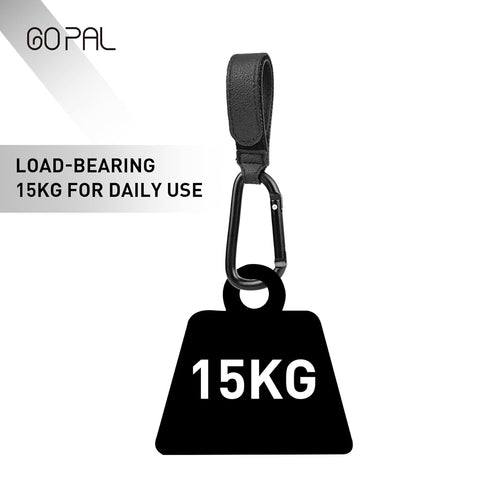 Go Pal HB1 Stroller Hooks for Hanging Bags, Universal Hooks for Stroller and Shopping Cart