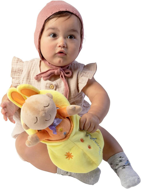 Manhattan Toy Snuggle Pod Hunny Bunny Beige Baby Doll with Cozy Sleep Sack for Ages 6 Months and Up