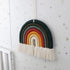ZWA Handmade Macrame Rainbow Wall Hanging - Colorful Nursery Decor