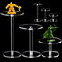 6 Pieces Flying Miniatures Acrylic Display Stand: Round Clear Flight Acrylic Stands for Tabletop RPG