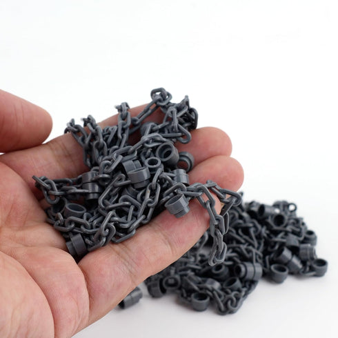 20pcs 21 20pcs 5-Link Sets Chain Link Rope Accessories Pieces - Link and Chain Bricks Bulk Parts Building Block Dark