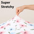 3 Pack Baby Bassinet Sheets Girl, Fitted Bassinet Mattress Sheets, Compatible with Halo Bassinest Swivel Sleeper&Oval