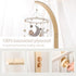 Wooden Crib Mobile Arm | Baby Crib Mobile Arm Wooden Holder | Rotatable Adjustable Anti Slip Attachment Clamp